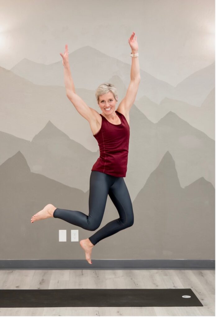 Tess Whitty Yoga Jumping